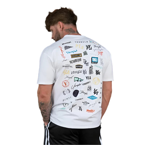 Men's Extra Large Cotton Round Neck T-Shirt for Sports and Fitness - 240G Short Sleeve Jogger and Camping Wear